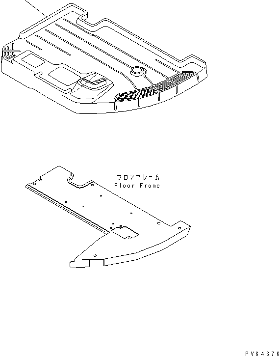 Коврик пола 22K-54-11920 KOMATSU