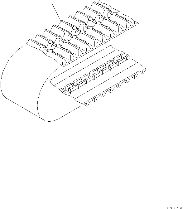 SHOE,RUBBER 22K-35-15100 KOMATSU