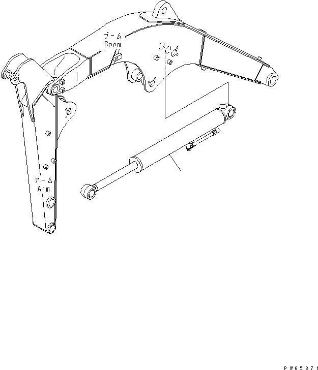 CYLINDER GROUP,ARM 22K-63-02230 KOMATSU