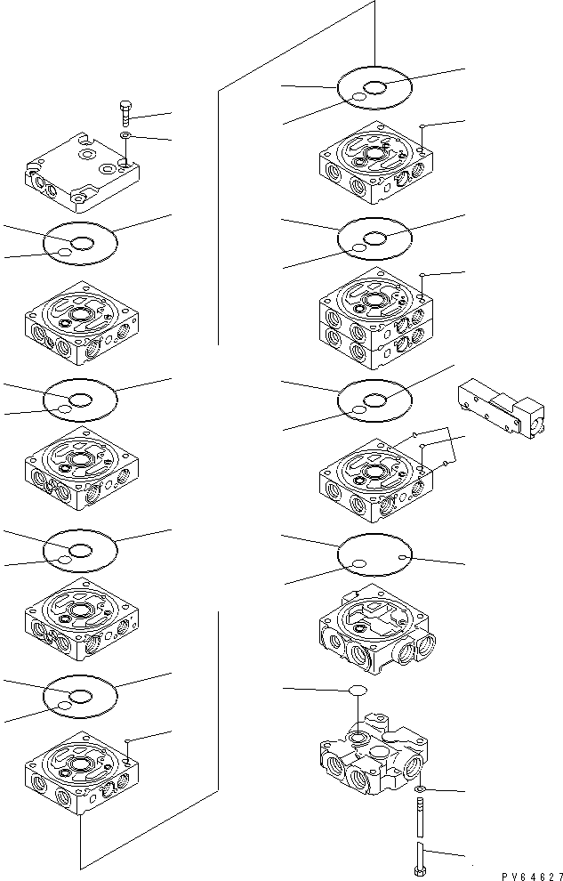 Управляющий клапан (723-18-14502) KOMATSU