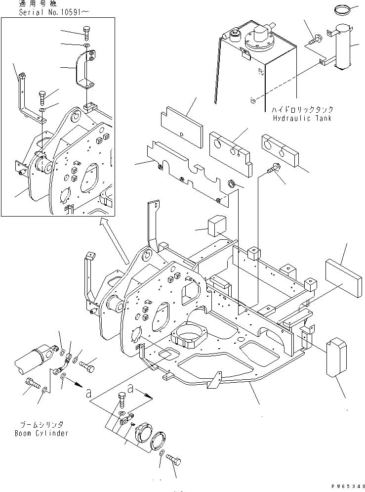 Болт 01010-B0635 KOMATSU