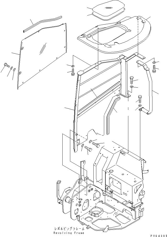 PLATE,CLEAR 20C-54-33121 KOMATSU