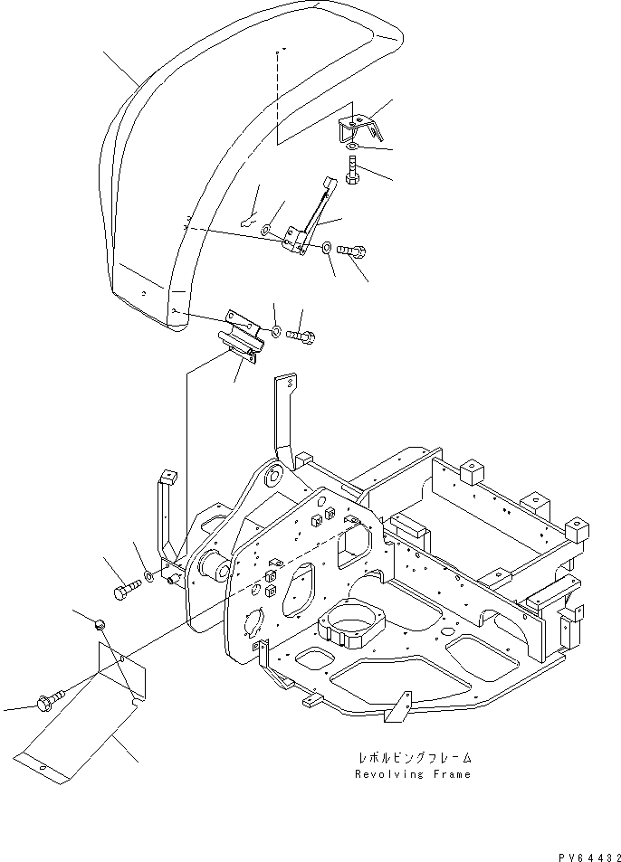 Крышка в сборе 20C-54-31402 KOMATSU