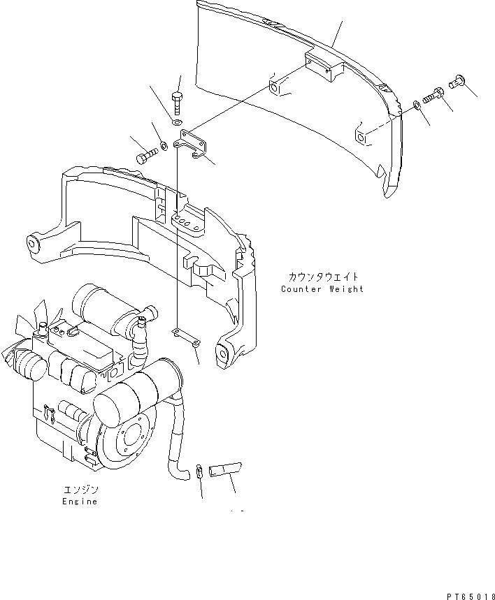 WEIGHT,COUNTER 20C-46-32110 KOMATSU