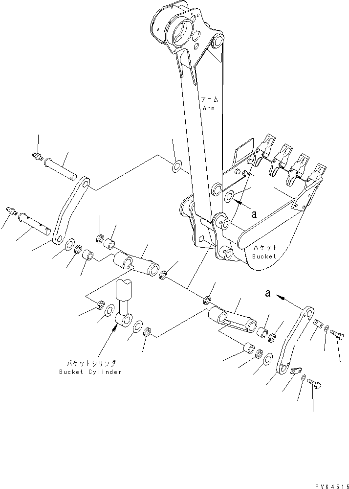 LINK ASS'Y,L.H. 20C-70-32101 KOMATSU