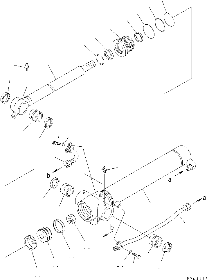 CYLINDER GROUP,ARM (UU) (\8\20C-63-X2421) KOMATSU