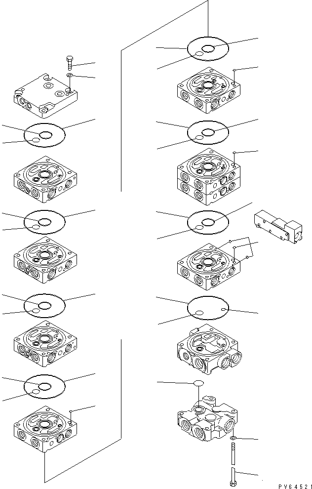 Управляющий клапан (723-18-14402) KOMATSU