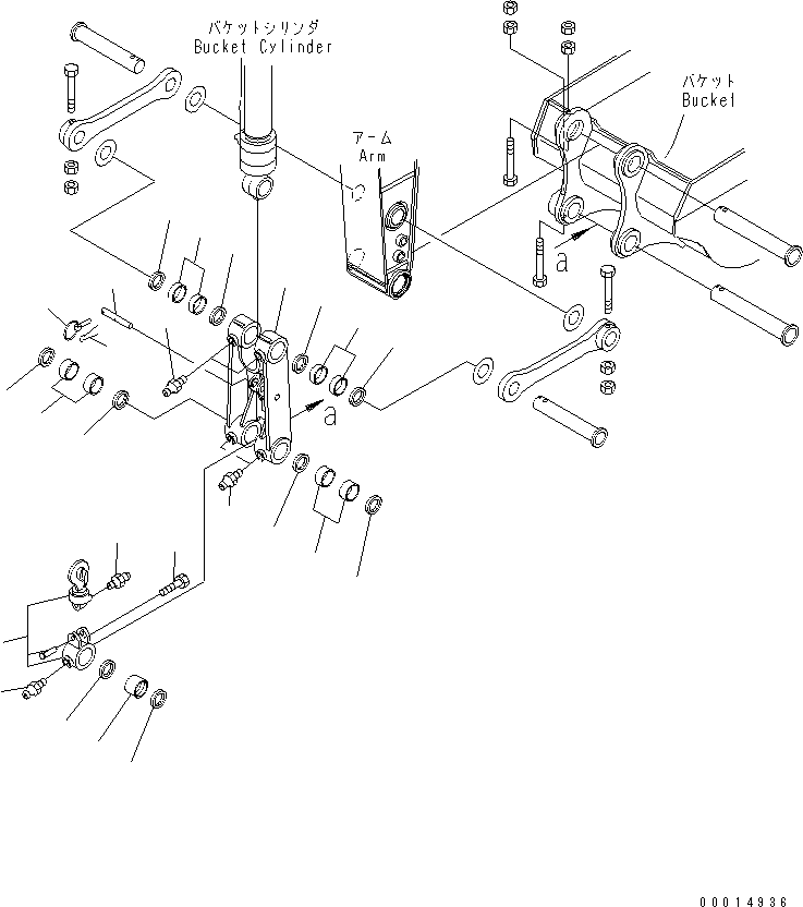 Звено в сборе 206-70-00391 KOMATSU