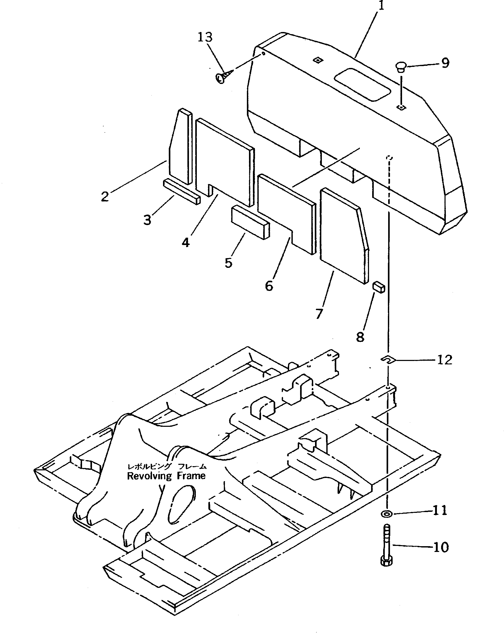 WEIGHT,COUNTER 206-46-52180 KOMATSU