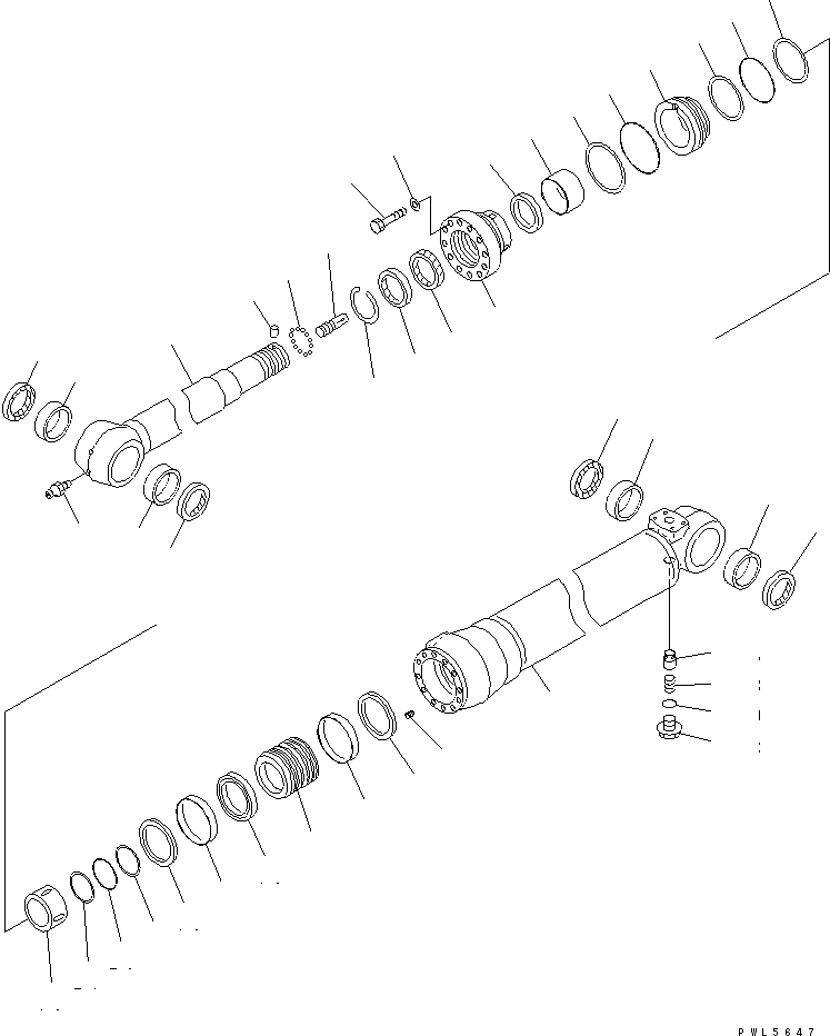 Цилиндр в сборе 707-01-0Z901 KOMATSU