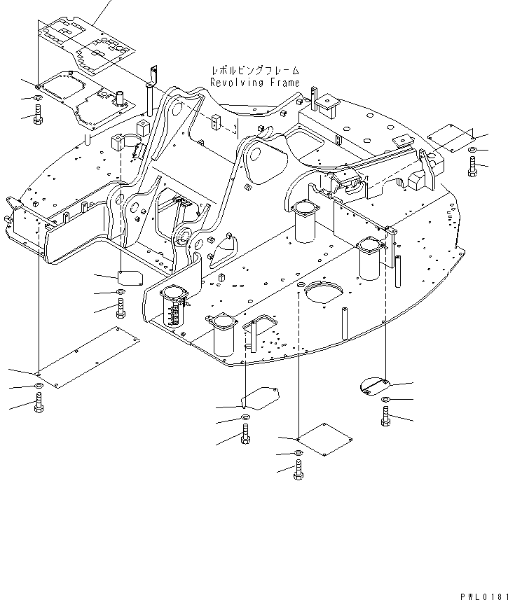 Крышка 22U-970-1230 KOMATSU