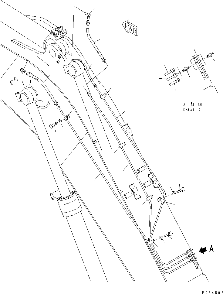 Трубка 22U-942-1130 KOMATSU