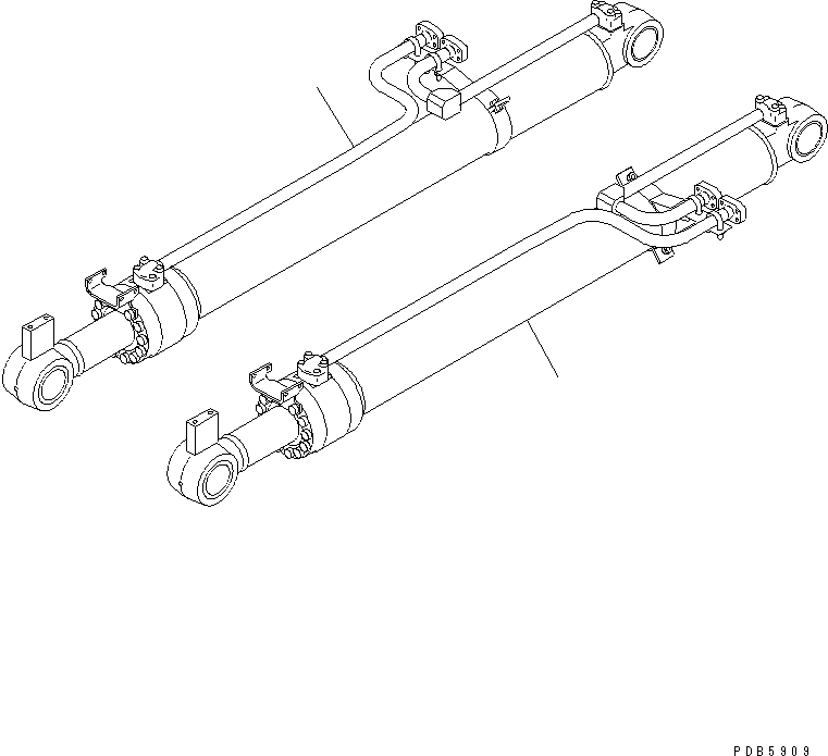 CYLINDER GROUP,L.H. (NATURAL YELLOW) (\8\22U-63-X2302) KOMATSU