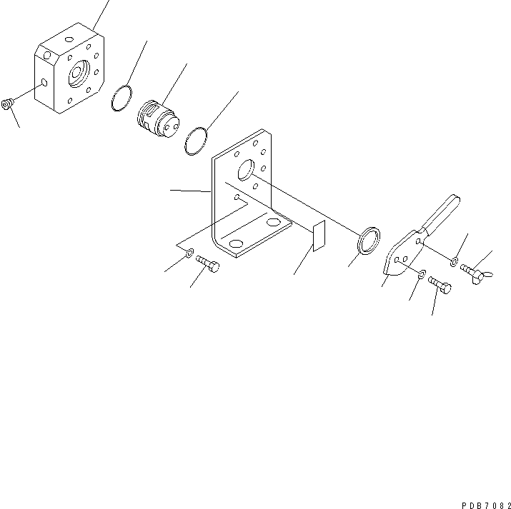 клапан в сборе 22U-62-13850 KOMATSU