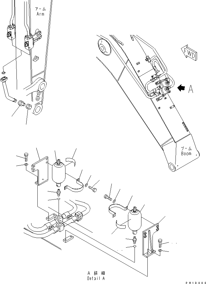 Кронштейн 22U-62-13360 KOMATSU