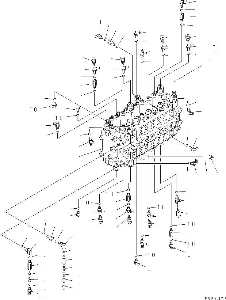 Управляющий клапан (723-48-14101) KOMATSU