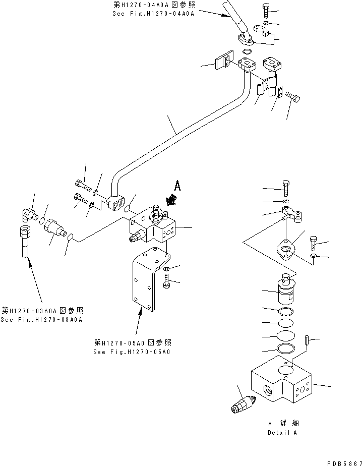 BLOCK ASS'Y 22U-62-11701 KOMATSU