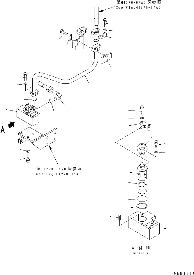 Трубка 22U-62-11681 KOMATSU