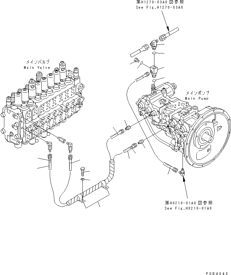 Ниппель 22U-62-13670 KOMATSU