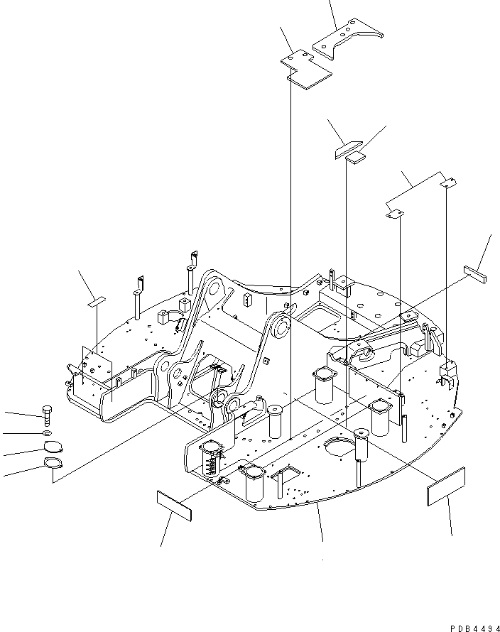 .FRAME 22U-46-11111 KOMATSU