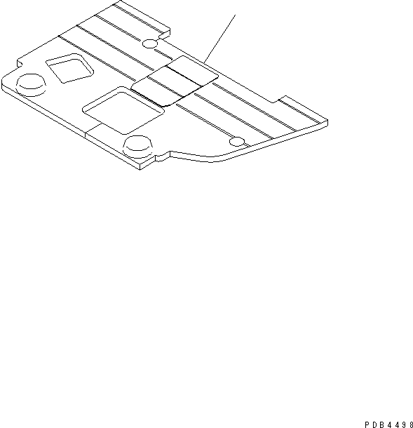 Коврик пола 22U-54-13141 KOMATSU
