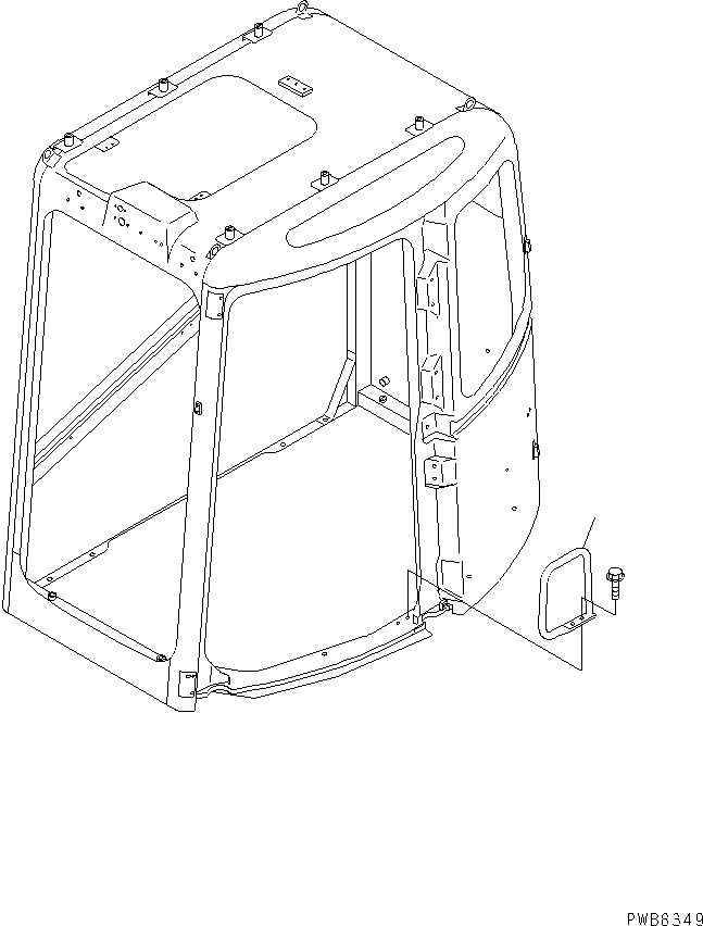 Рукоятка-захват 22U-54-13840 KOMATSU