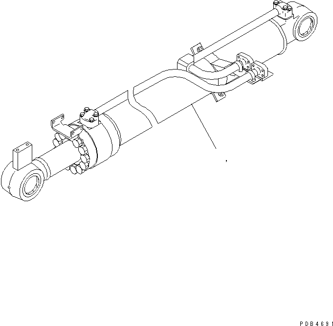 CYLINDER GROUP,L.H. (\8\22U-63-X2202) KOMATSU
