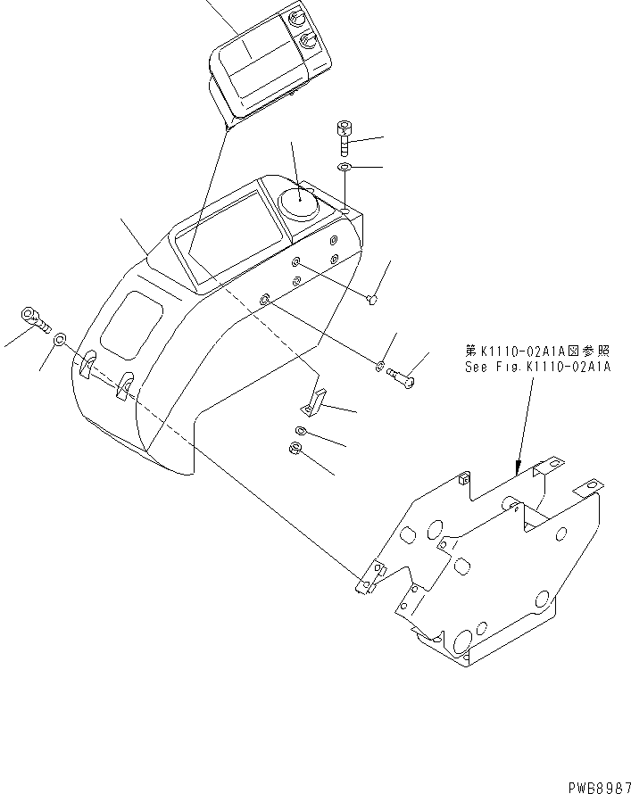 MONITOR ASS'Y 7824-88-8002 KOMATSU