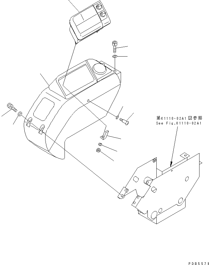 MONITOR ASS'Y 7824-88-8001 KOMATSU