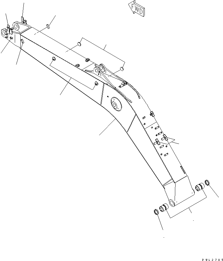Стрела 22U-70-15440 KOMATSU