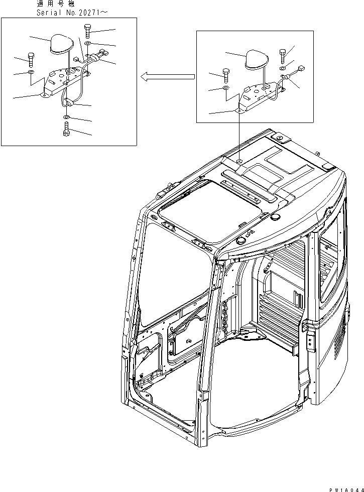 LAMP,BEACON \0\22B-54-17611 KOMATSU