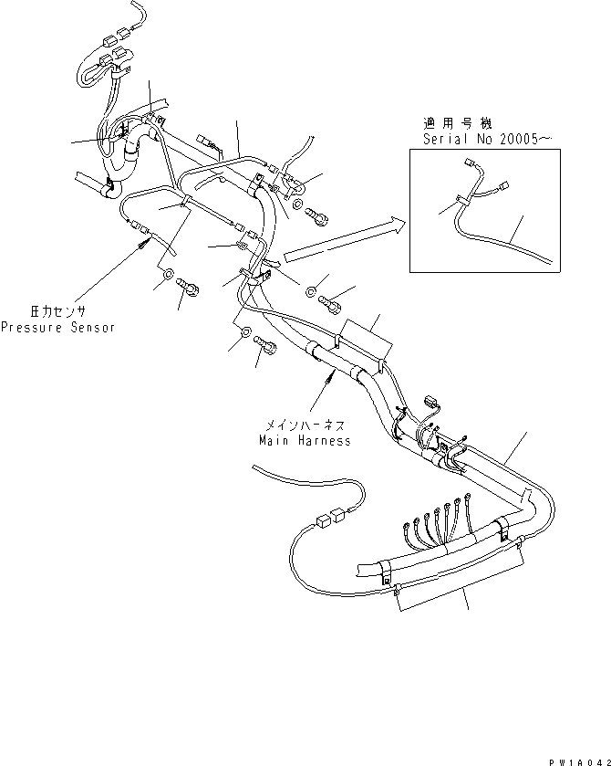 Жгут проводов 22U-06-27240 KOMATSU