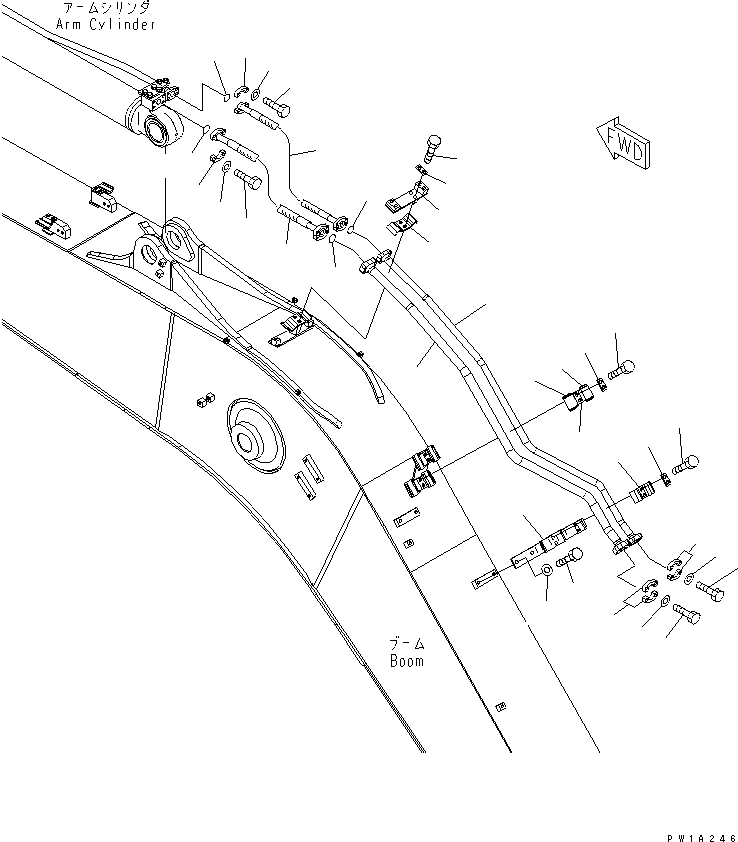 Кронштейн 22U-62-27441NU KOMATSU