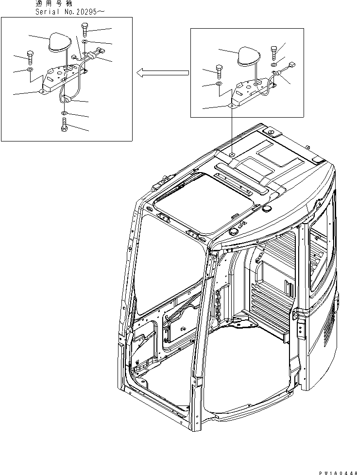 LAMP,BEACON 22B-54-17611 KOMATSU