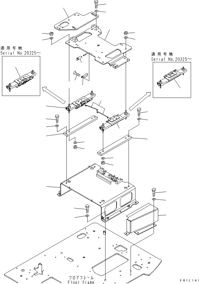 Регулировочный механизм 22U-43-21440 KOMATSU
