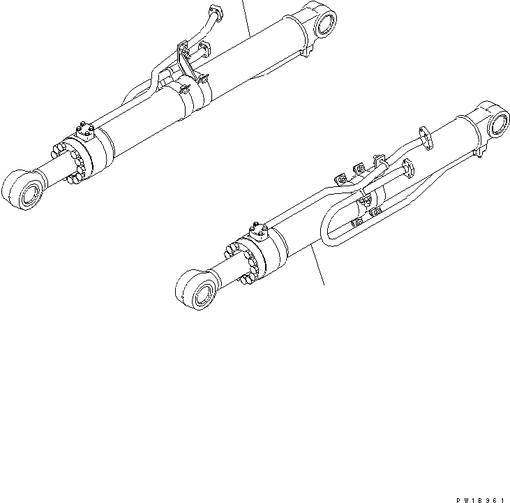 BOOM CYLINDER GROUP,2-PIE (\8\707-01-XY100) KOMATSU