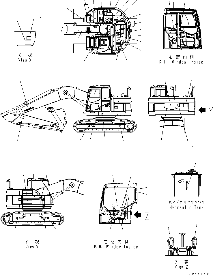 Маркировочная табличка 22U-00-21380 KOMATSU