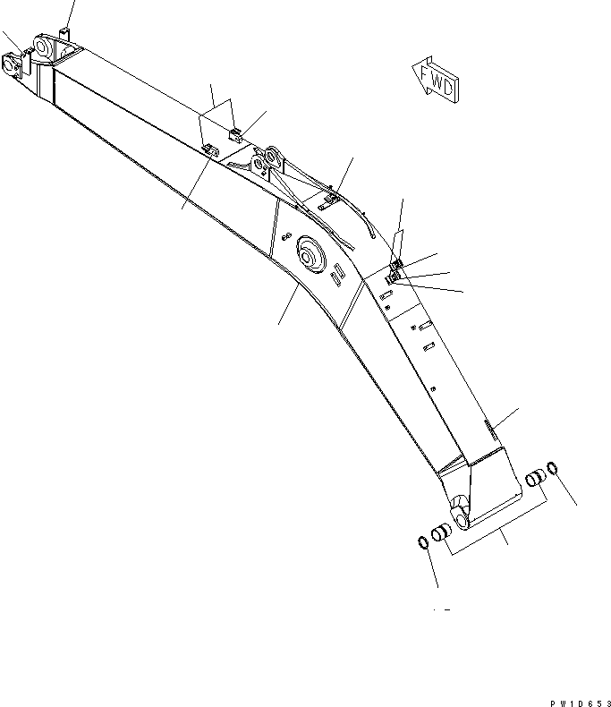 Стрела 22U-70-21141 KOMATSU