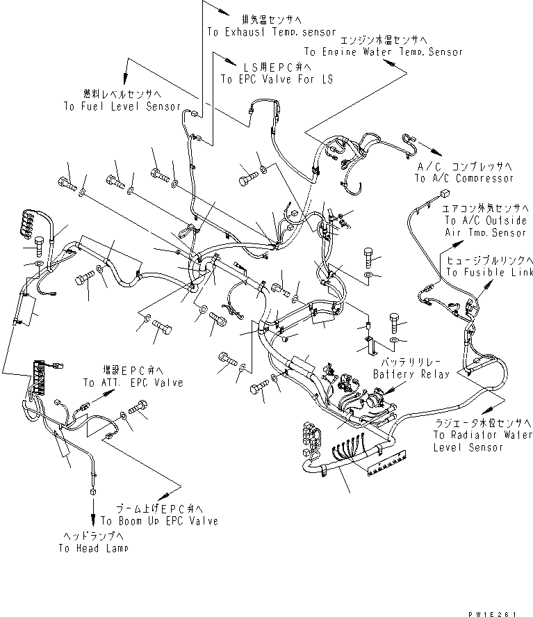 Жгут проводов 22U-06-21750 KOMATSU