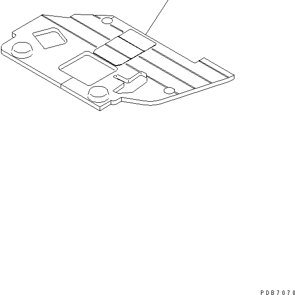 Коврик пола 22U-54-13630 KOMATSU