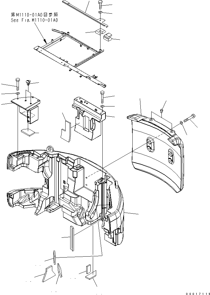 .PLATE 22U-54-23911YN KOMATSU