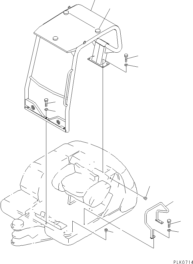 GUARD,TOPS CANOPY 20T-54-73410 KOMATSU