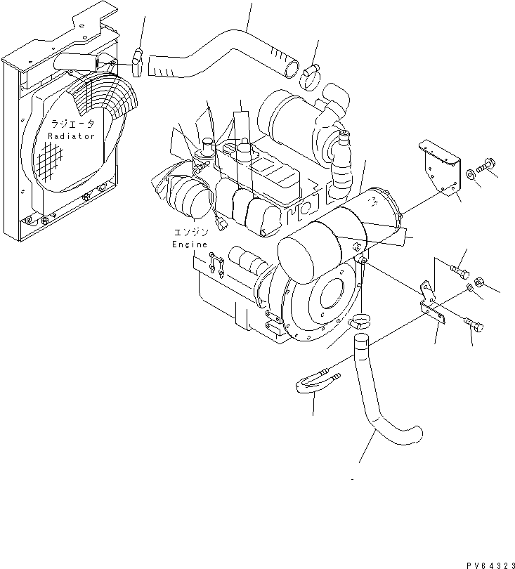 Кронштейн 21U-01-32220 KOMATSU