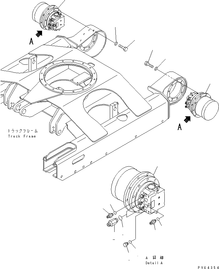 TRAVEL MOTOR ASS'Y,TRAVEL (21U-60-36111) KOMATSU