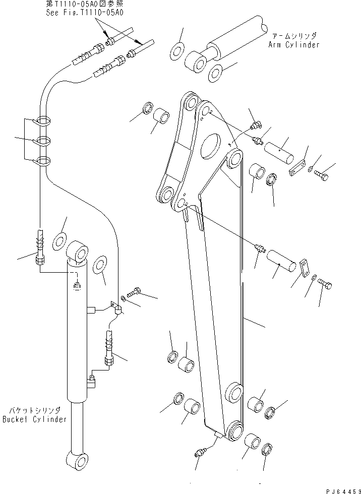 Палец в сборе 22L-70-10250 KOMATSU