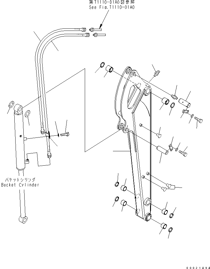 ARM ASS'Y,LONG 22L-943-2701 KOMATSU
