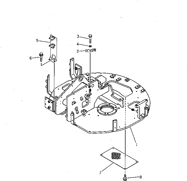 FRAME,REVOLVING 21U-46-24110 KOMATSU
