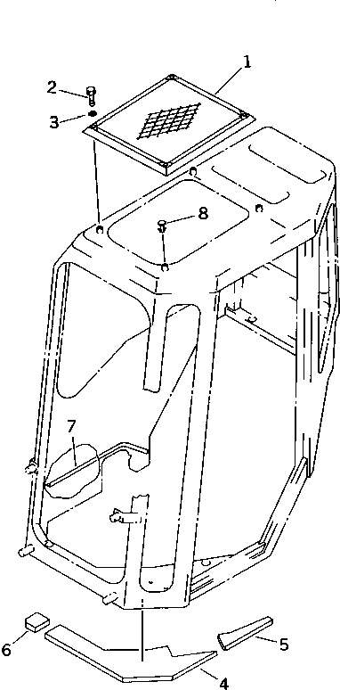Ограждение 21U-54-28210 KOMATSU