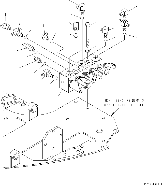 Клапан в сборе 21U-60-31201 KOMATSU