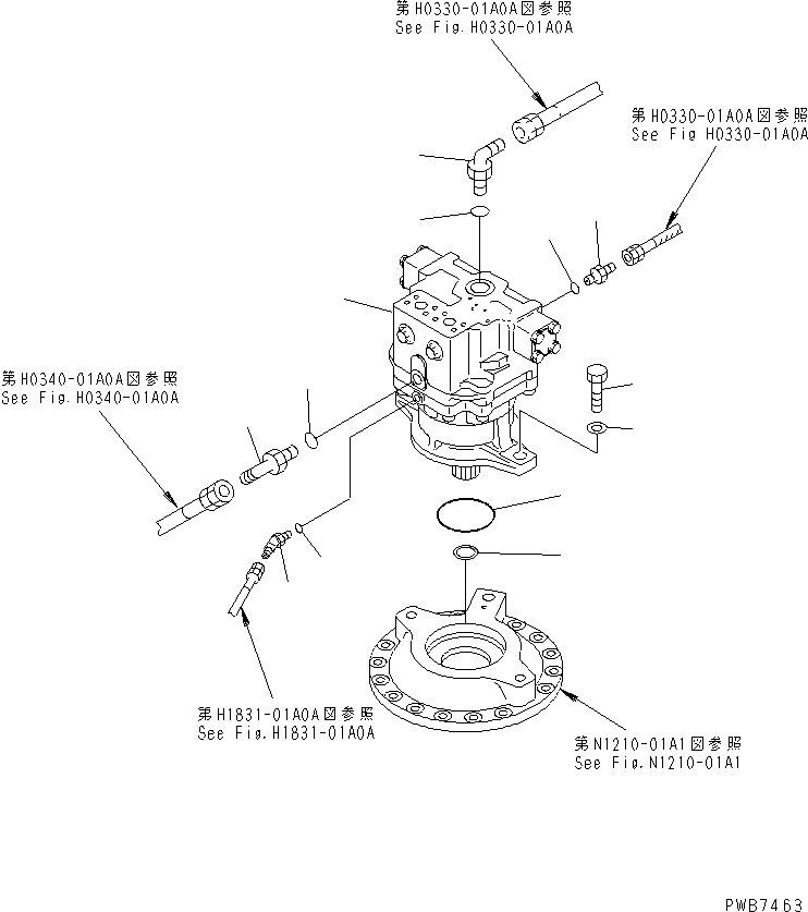 Мотор в сборе (706-77-01420) KOMATSU
